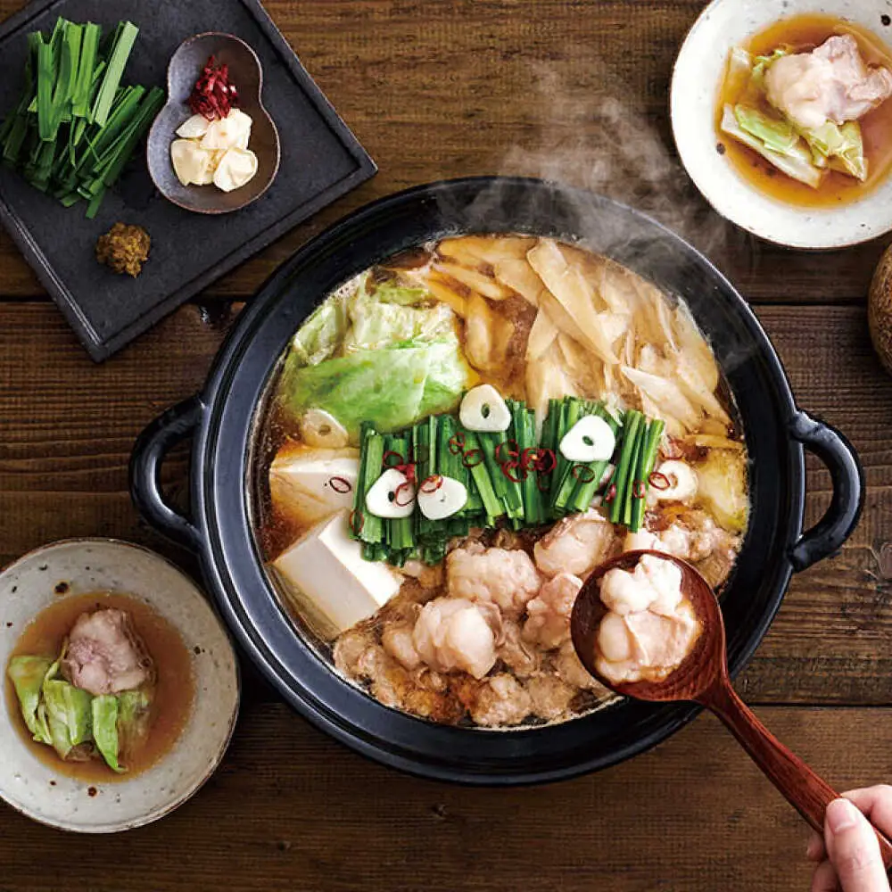 【全6回定期便】博多もつ鍋セットあごだし醤油味 3-4人前×3個セット[BGAH054]定期便