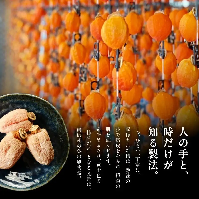 南信州産 市田柿 バラふぞろい 300g×2袋セット【2026年12月～発送】