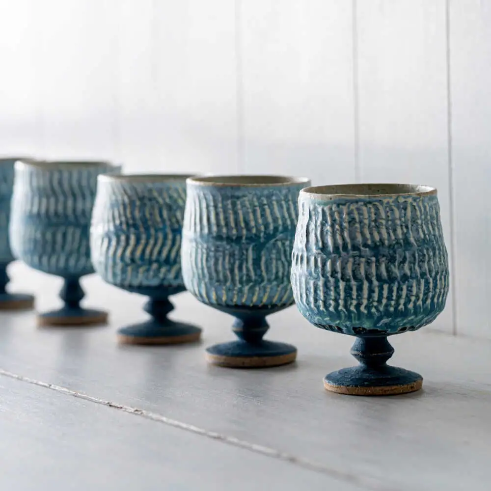 【瀬戸焼】葡萄酒カップ 1個 【fuji pottery】/ カップ ワイン ワイングラス 陶器 コップ / 瀬戸市[BBDE001]