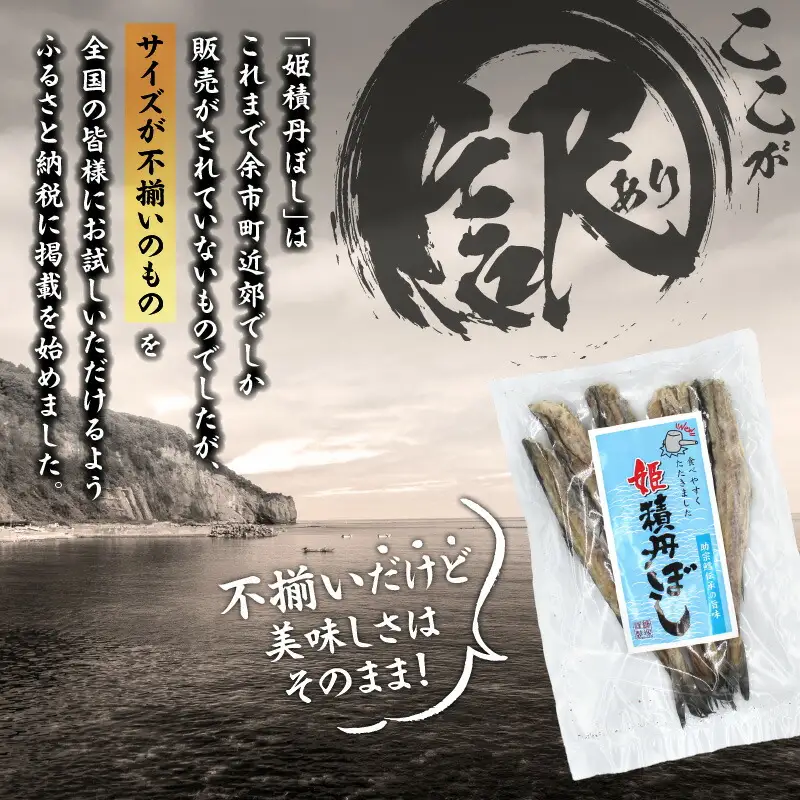 【訳あり】余市の隠れた逸品「姫積丹ぼし」150g_Y126-0007