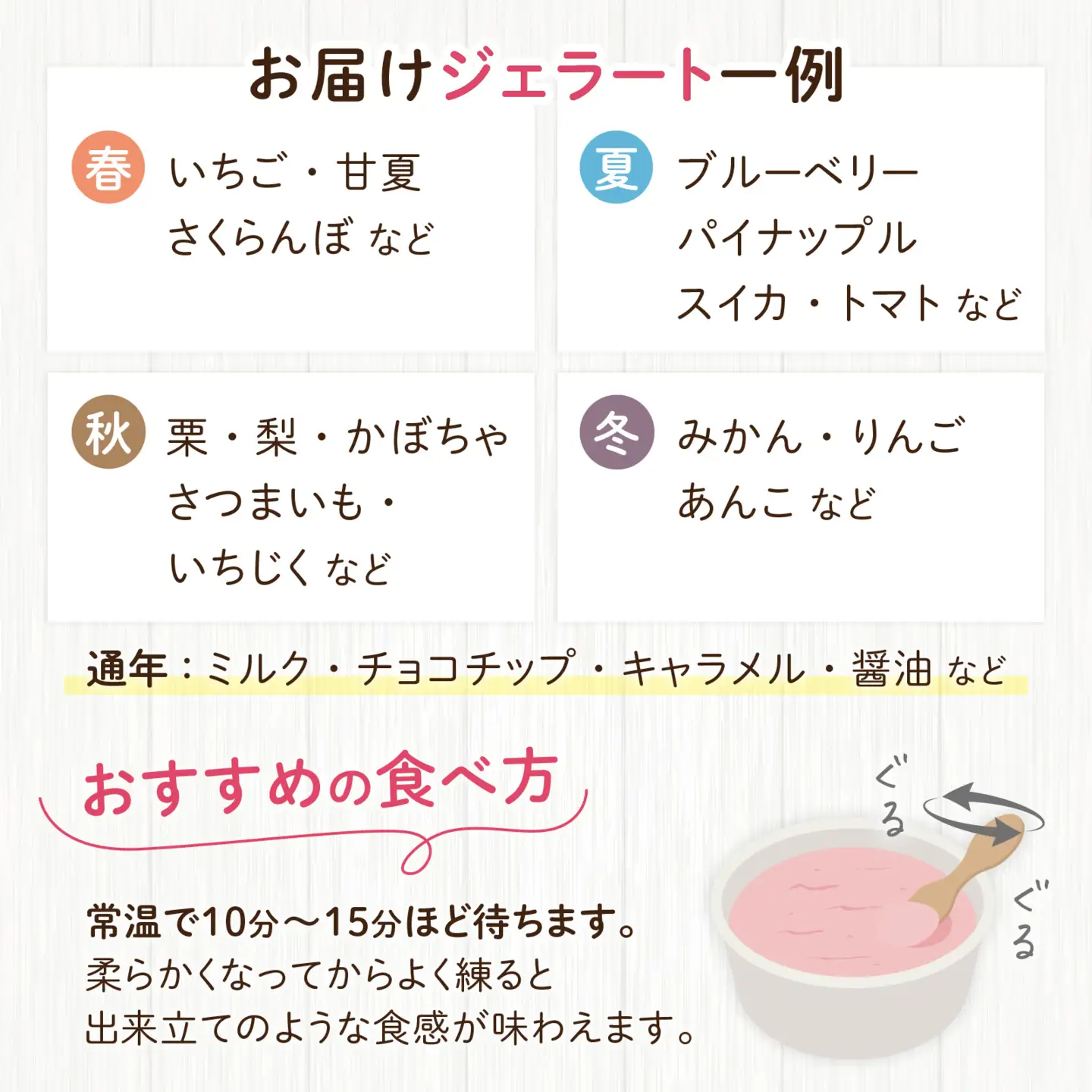 越前大野の「名水育ち生乳ジェラート」おまかせ 8個セット