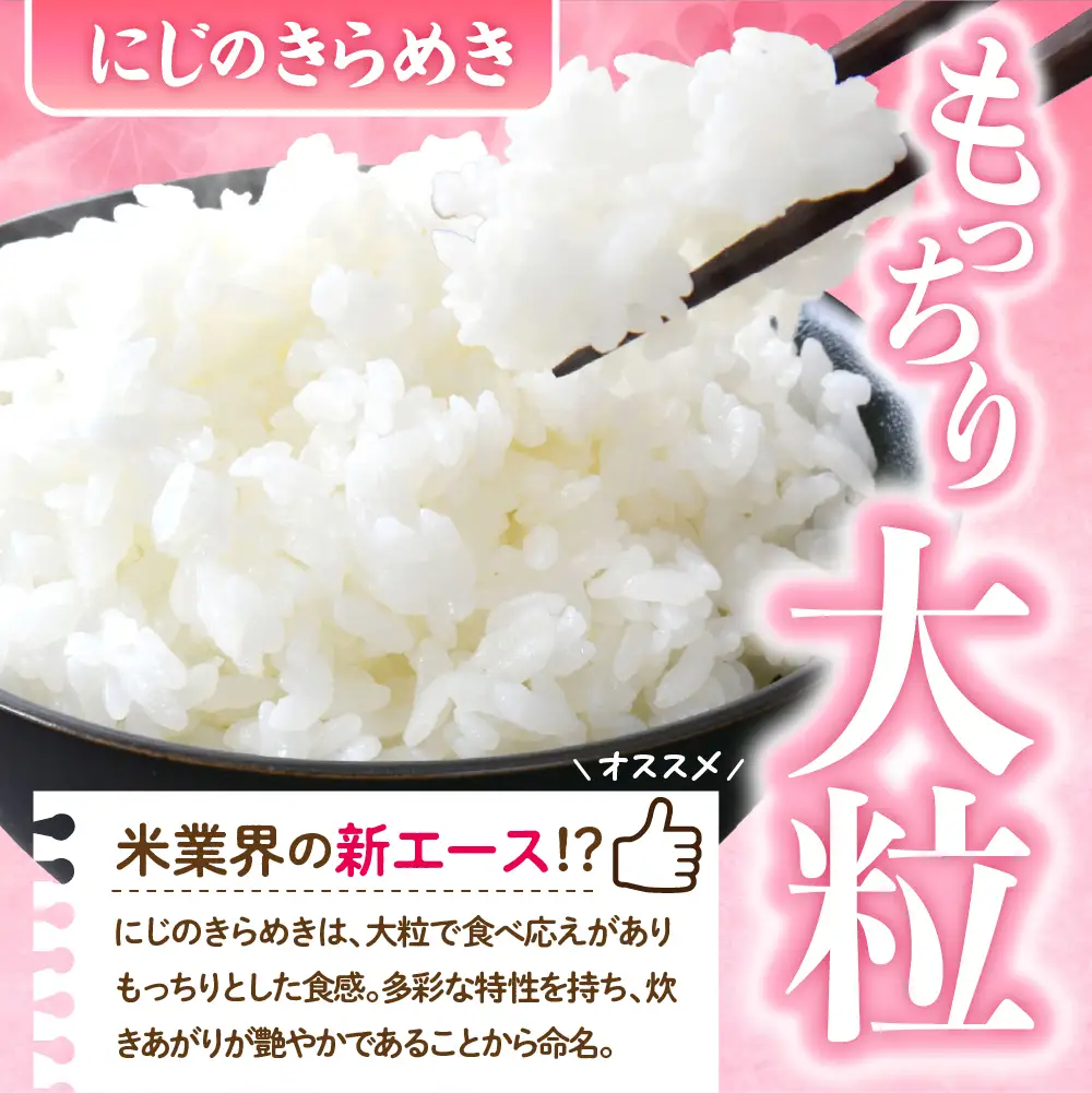 2026年11月発送 群馬県千代田町産 にじのきらめき 5kg×1袋 (精米)