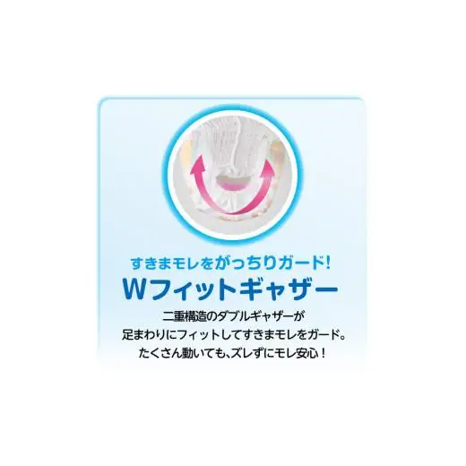 グーン ぐんぐん吸収パンツ プリンセスデザイン Lサイズ 44枚 パンツタイプ 3パック おむつ オムツ ベビー
