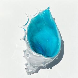  貝の形のガラスの器、リゾートラグーン「シェルの器」| ガラス ガラス