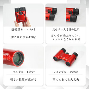 ケンコー 双眼鏡 Classi-air 10×21MC-RD レッドレインプルーフ 4961607021392