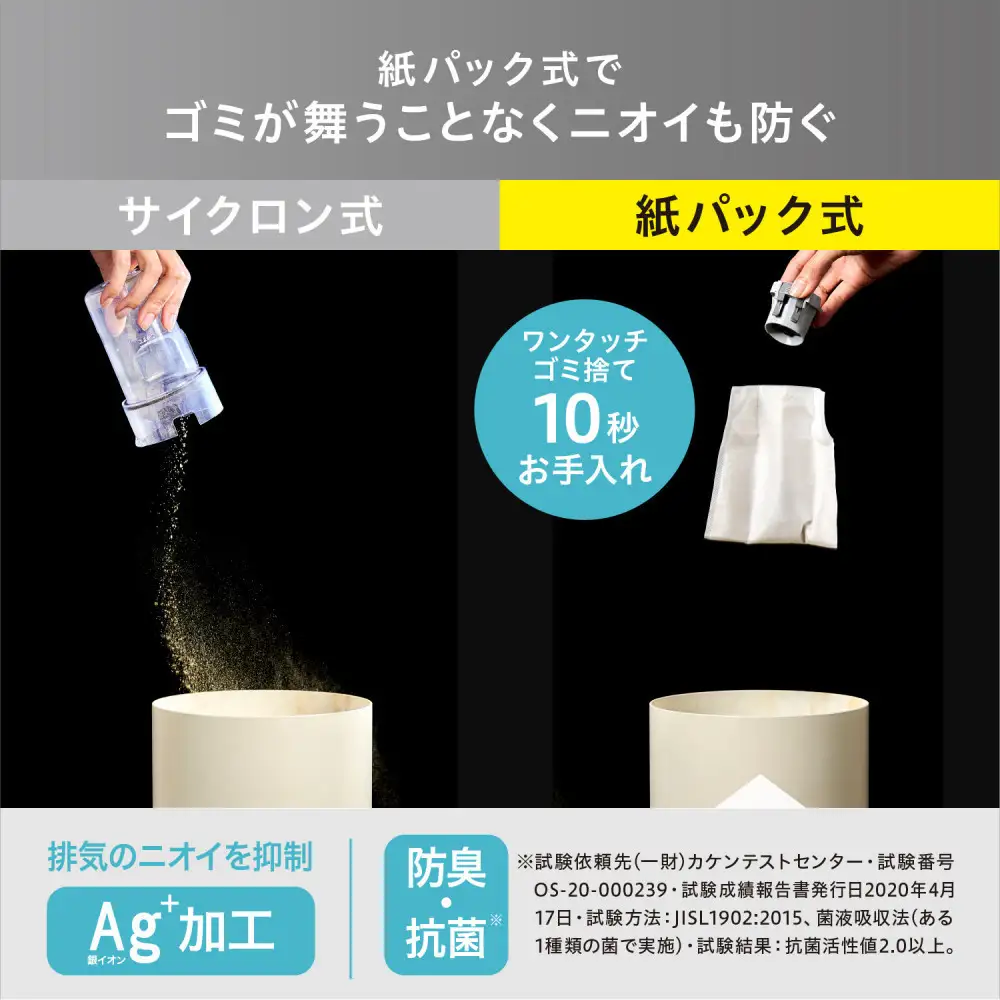 ☆リニューアル☆充電式紙パックスティッククリーナー SBD-78P-W ホワイト