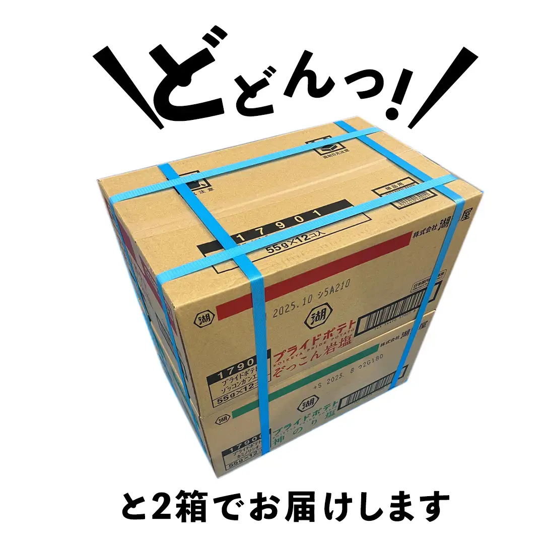 【最短3営業日！スピード発送】 湖池屋 プライドポテト55g 2種類 詰め合わせ セット ポテチ お菓子 おかし スナック ポテトチップス のり塩 塩 ポテト 数量限定 まとめ買い
