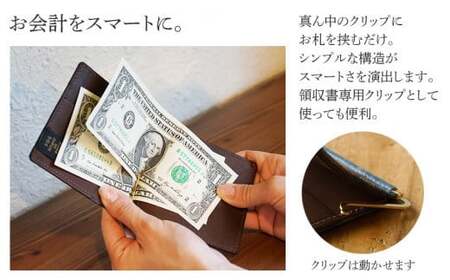 極薄クロコダイル革マネークリップ　BK129