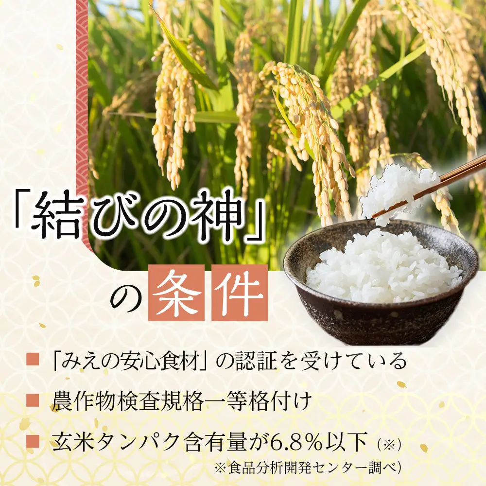 【先行予約】R8年産 白米 結びの神　5kg　三重県オリジナル品種