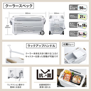 シマノ スペーザ リミテッド 25L キャスター (リミテッドホワイト) クーラーボックス NS-C25Y | シマノ クーラーボックス アウトドア 保冷 クーラー 釣り キャンプ 信州 南信州 送料無料 ふるさと納税 長野県 飯田市