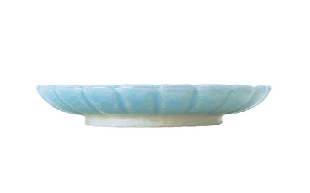 【瀬戸焼】5.0菊花丸取皿 御深井 2枚セット 【ヤマハツクリタ株式会社】 / 食器 和食器 丸皿 / 瀬戸市[BBDV021]