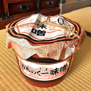 みちのく一味噌 朱樽入り こうじ味噌 3.7kg　冷蔵　※離島への配送不可