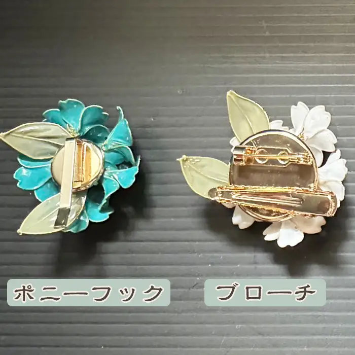 【華かんざし あゆ吉】ディップアート『桜の華かざり（ポニーフック）』１個　[0010-0357]