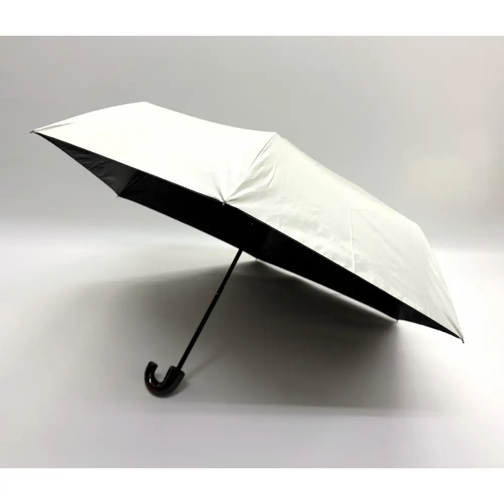 ［ふるさと納税］anon 日傘 曙塗り ライトグレー 紀州漆器アンブレラ 晴雨兼用傘 UVカット率100％ 折りたたみ傘 男女兼用デザイン