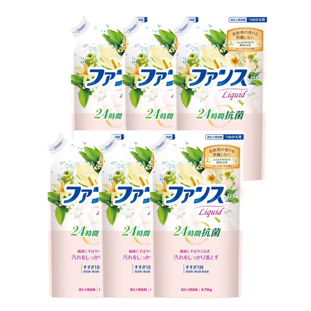 第一石鹸 ファンスリキッド 液体衣料用洗剤 詰替用 0.72kg×6個