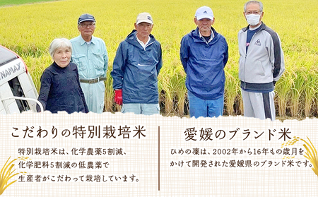 ＜令和7年産 西予市宇和町産 特別栽培米コシヒカリ・ひめの凜 食べ比べセット（各約2kg）＞ お米 コメ こめ 白米 精米 単一原料米 穀物 こしひかり ひめのりん 朝食 低農薬 特産品 三好フク 愛媛県【常温】『2025年11月中旬より順次出荷予定』UMH0009