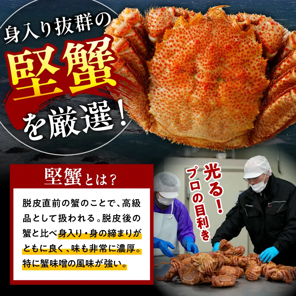 北海道産活蒸し毛蟹約700ｇ×1尾