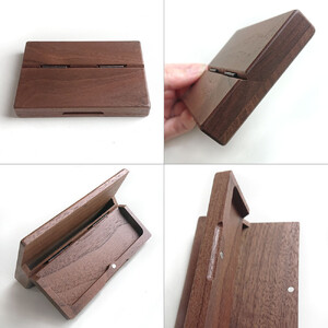 木製名刺入れ Business card case (ビジネスカードケース)・W_04893 【 ビジネス用品 名刺ケース 名刺 名刺入れ カード入れ 】