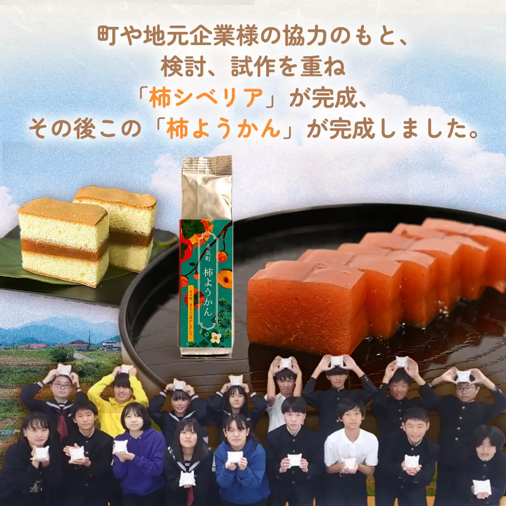 キズ柿をつかった柿ようかん 5個入り gf-19