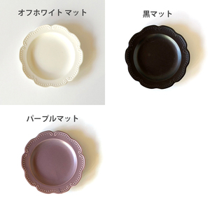 【美濃焼】 リーフリム フラワープレート 17.5cm メタルブラウンマット 瑞浪市 / 窯元ロングアイランド ケーキ皿 取皿 中皿 おしゃれ 食器 シンプル レンジ対応 食洗機対応[AZCU101]
