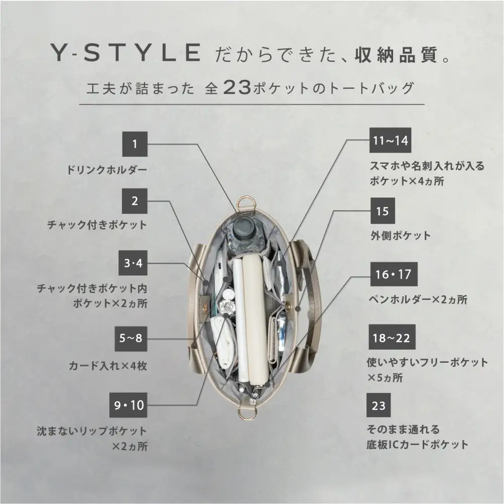 ＼限定寄付額／Y-STYLE 魔法の収納トートバッグ Sサイズ【ブラック】 | 新生活