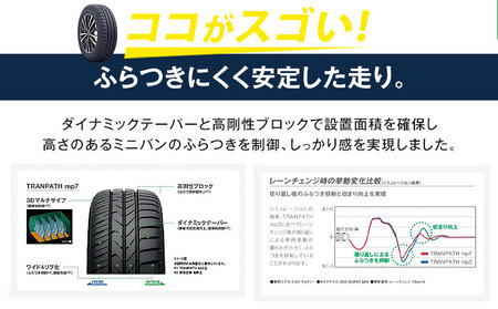 トランパスmp7 サイズ 205/60R16 96H 4本タイヤ交換チケット