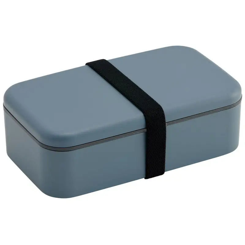 箸付き 弁当箱 1000ml 1段 ランチボックス お弁当 18cm 大人 メンズ バイオマス スケーター skater PLB10HB アッシュブルー 子供 食洗機可 電子レンジ可 仕切付 ランチベルト 〈スケーター株式会社〉   6-308