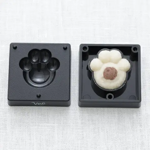 【手作り和菓子シリーズ】●練りきり型（へら付）：猫シリーズ● プラスチック製 和菓子 調理 料理 製菓 キッチン 調理器具 和菓子 お菓子 抜き型 押し型 型抜き ねりきり 押し寿司 千葉真知子先生監修〈スケーター株式会社〉  8-050