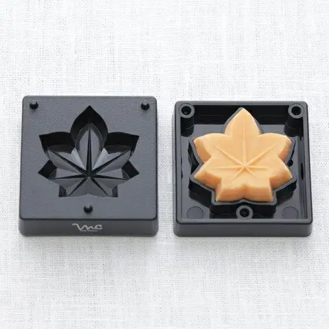 【手作り和菓子シリーズ】●練りきり型（へら付）：木の葉シリーズ● プラスチック製 和菓子 調理 料理 製菓 キッチン 調理器具 和菓子 お菓子 抜き型 押し型 型抜き ねりきり 押し寿司 千葉真知子先生監修〈スケーター株式会社〉  8-051