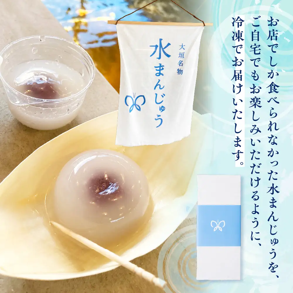 大垣名物 水まんじゅう 10個 【冷凍 季節限定 10月25日まで】　まんじゅう