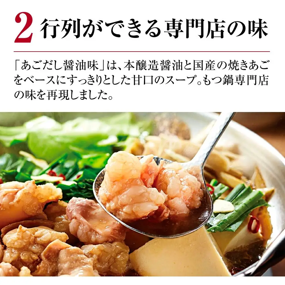 博多もつ鍋やまや もつ鍋セット あごだし醤油味（3-4人前）【やまや】_HA1700