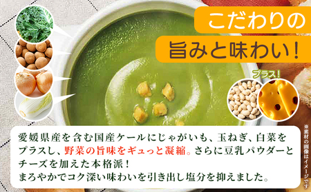 ＜グリーンケールポタージュ 6回定期便＞ 野菜 個包装 計84袋 粉末 野菜の王様 健康 栄養 ケール けーる まろやか 手軽 アレンジ 朝食 おかず スープ ファンケル FANCL グリーンヒル 愛媛県 西予市【常温】『お申込み月の翌月より配送を開始』NGH0019