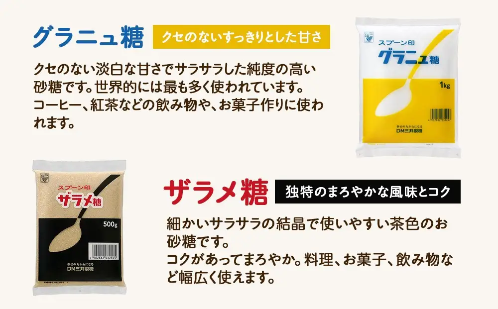 【福岡市】DM三井製糖 スプーン印お砂糖10点セット（福岡市内製造）