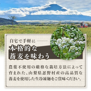 忍野二八そば　生冷凍麺 260g×4袋　計1040g