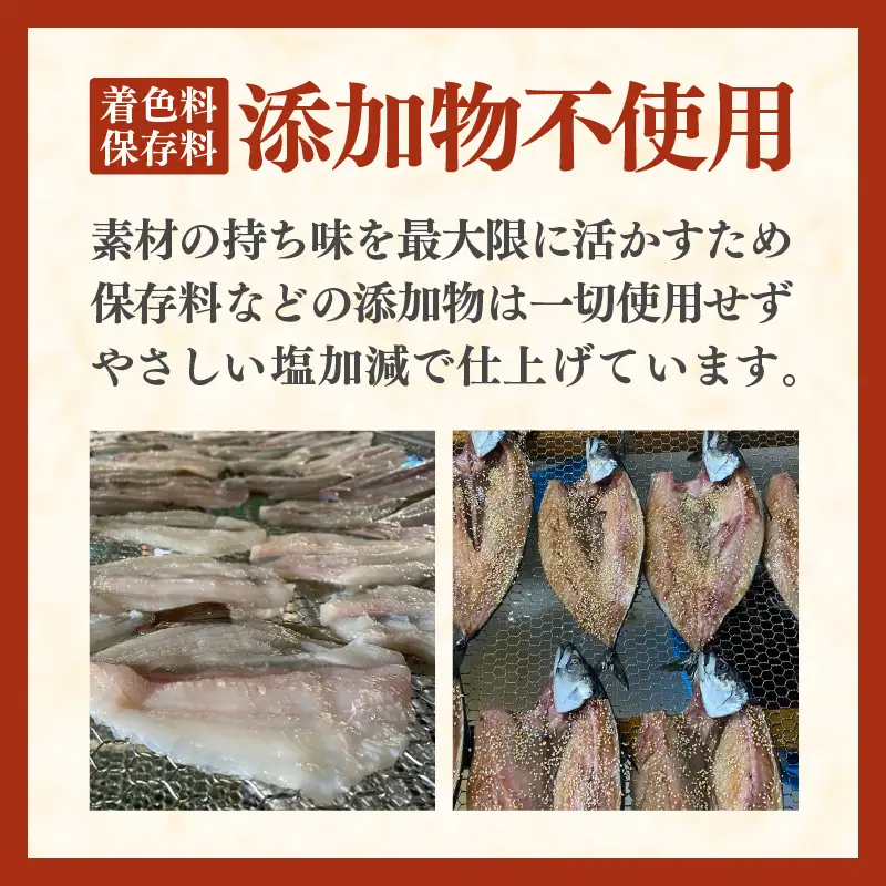 無添加 国産 干物 おまかせ6種食べ比べセット [e80-a008]
