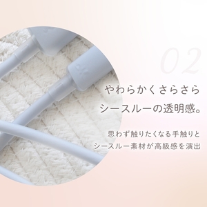 Owltech シースルー素材採用 耐屈曲5万回 急速充電3A／データ転送 USB Type-A to USB Type-C シリコンケーブル Mignonne（ミニョン） OWL-CBS1MINAC12-BL ベイビーブルー 【 ガジェット 海老名市 】