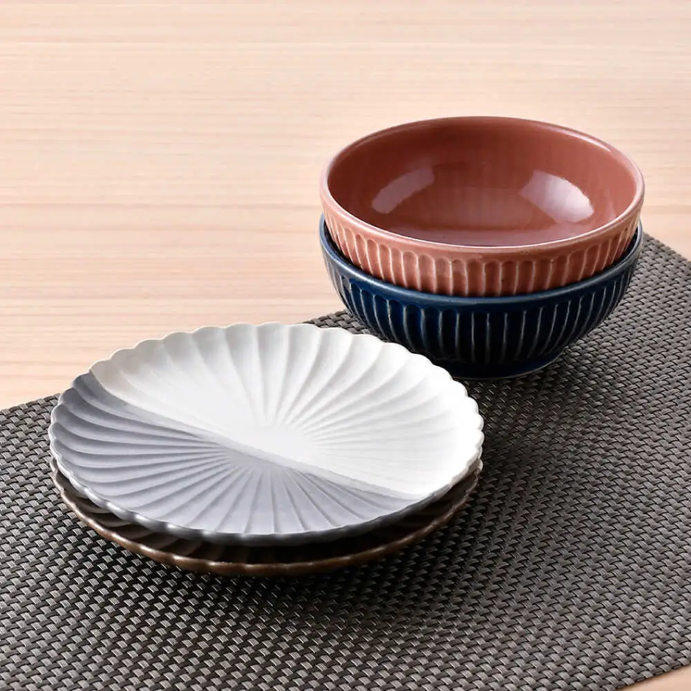 【波佐見焼】皿・小鉢 シックカラー オリジナルセット 4点【団陶器/光和陶器】[NB148]