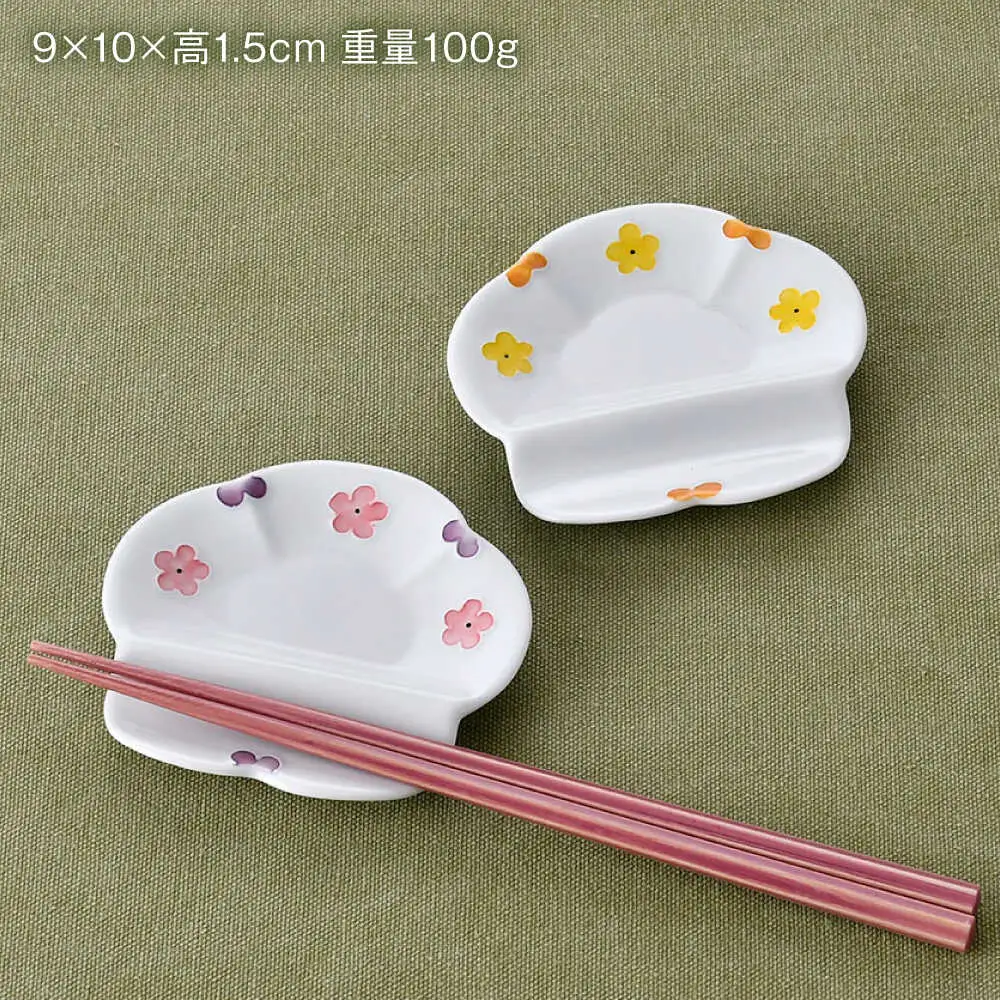 【波佐見焼】どんぶり・箸置き小皿 花柄 オリジナルセット 4点【大貴セラミックス/浜陶】[NB153]