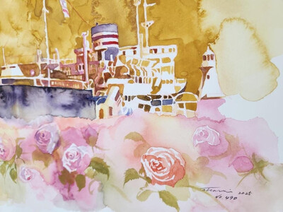 水彩画作品　No,490 ALO0009