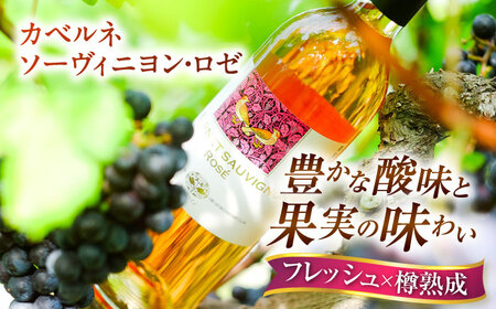 ワイン 【贈答用】飲み比べセット カベルネロゼ×シャルドネ 750ml×各1本  [AICS088]