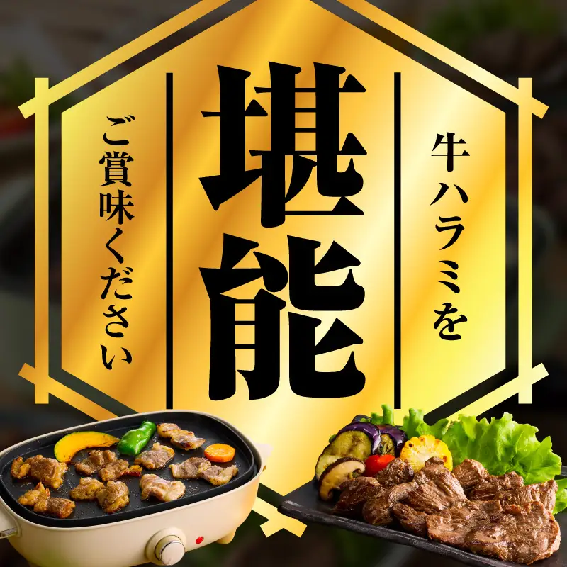 【満足牛ハラミ】甘辛タレ漬け 合計2kg 