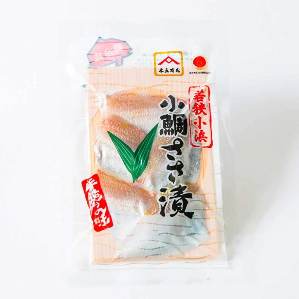 小鯛ささ漬け 55gパック×5 / さかな 魚 海鮮 おつまみ 小浜市 / 木五商店[BFDA012]
