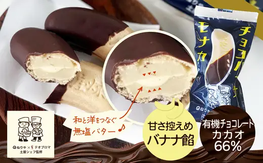 煉屋チョコバナナモナカと煉屋ミニバナナの食べ比べセット　各6個　60P5201【 煉屋菓子舗】