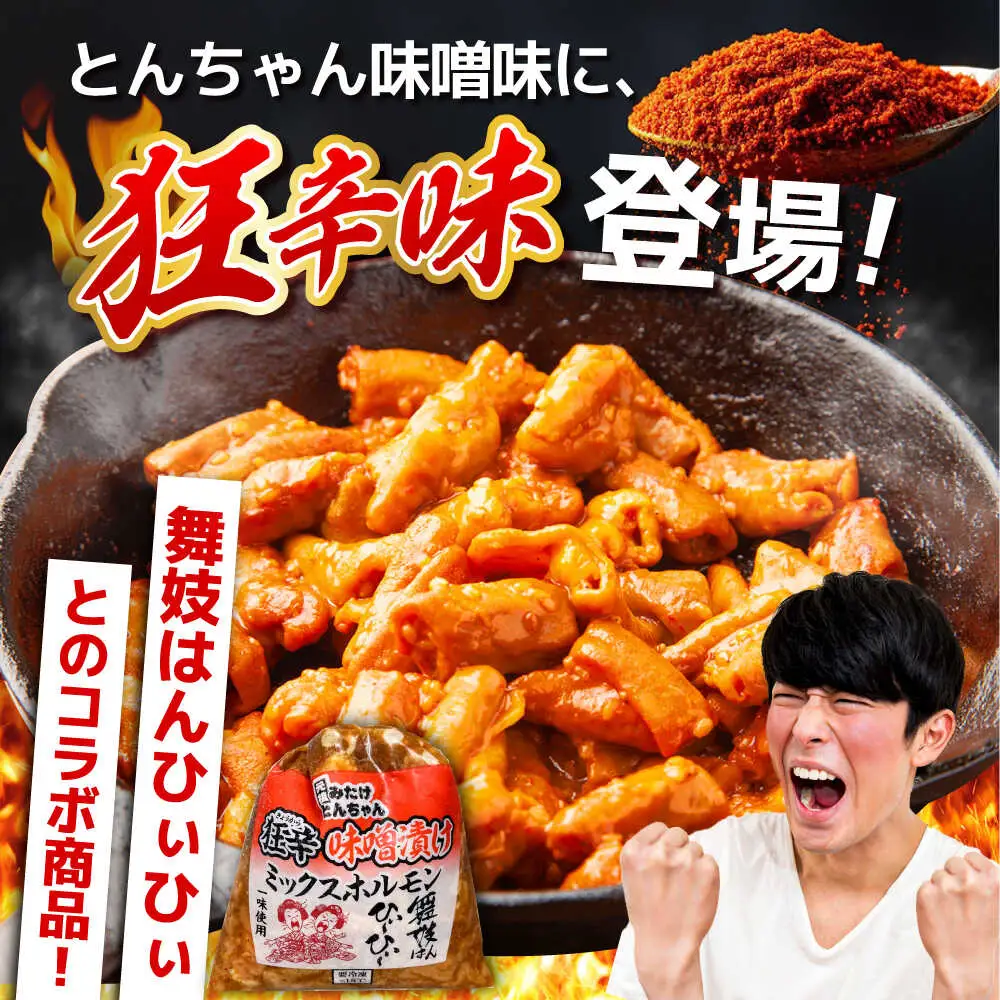 「元祖みたけとんちゃん」 【辛口セット】 ピリ辛みそ味×ミックスホルモン狂辛（4人前）[AVAA054]ホルモン 辛口