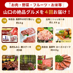 【 定期便 】美祢市の旬 ・ お得な福袋（ 全4回 ）