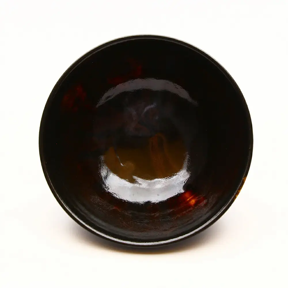 【瀬戸焼】鉄釉面取飯碗 【山長陶苑】 / 碗 茶碗 ご飯茶碗 食器 和食器 / 瀬戸市[BBBH039]