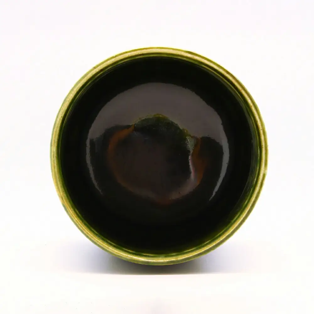 【瀬戸焼】織部面取湯呑 【山長陶苑】 / 湯呑 湯呑み 食器 和食器 / 瀬戸市[BBBH044]