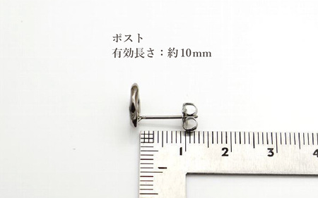 チタンピアス/corona10p/φ10mm/左右1ペア チタン製 日本製 【ピアス オールチタン 純チタン アクセサリー おしゃれ 軽量】 [D-20305]