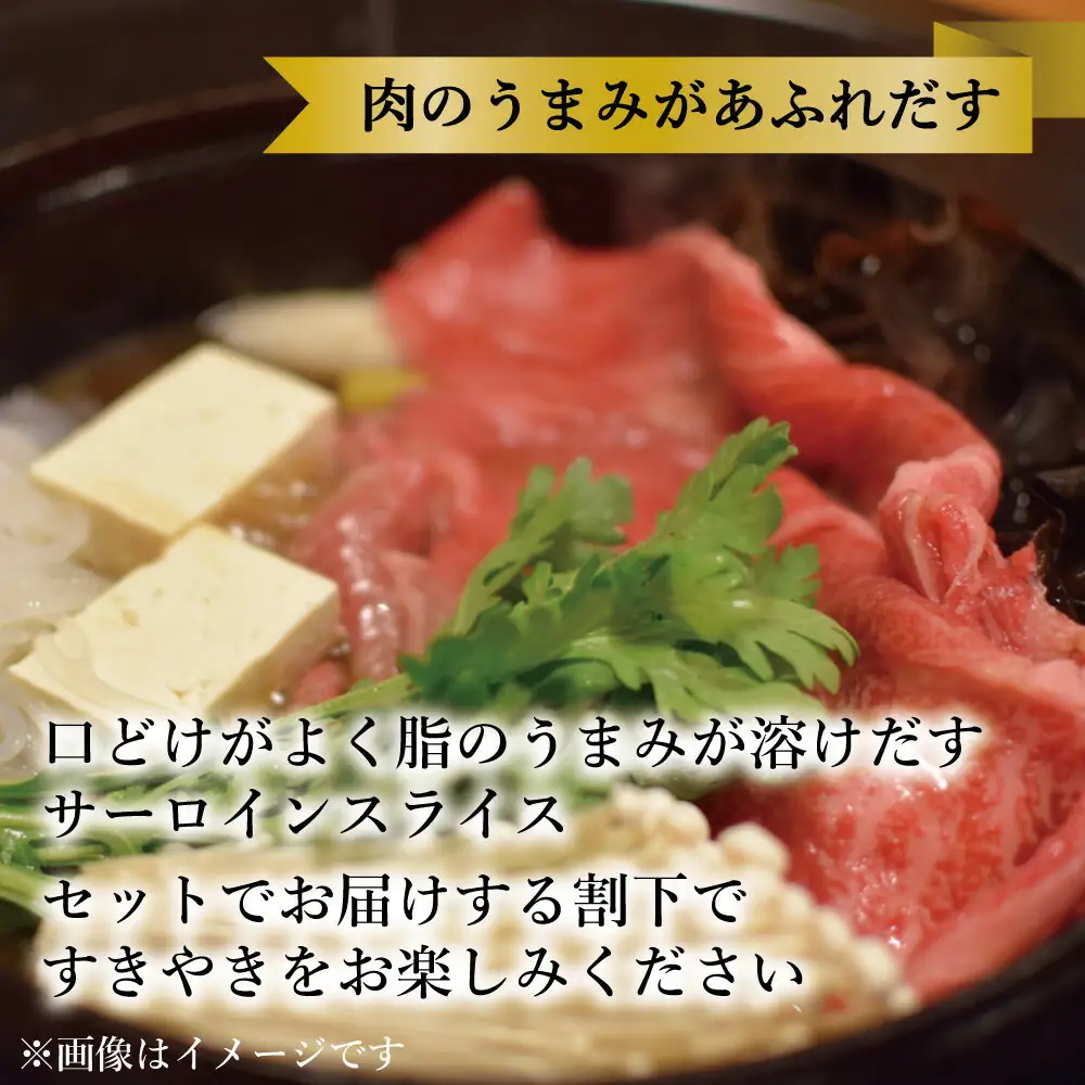 【セット】博多和牛A5ランク サーロインすき焼きギフトセット約500g～割下付き～ 博多和牛 サーロイン すき焼き