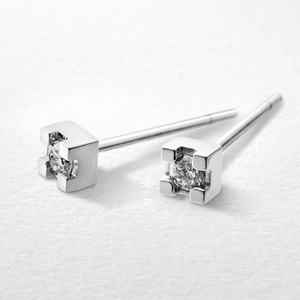 プラチナ900 ダイヤモンド ピアス Eis(アイス) (b230-001)